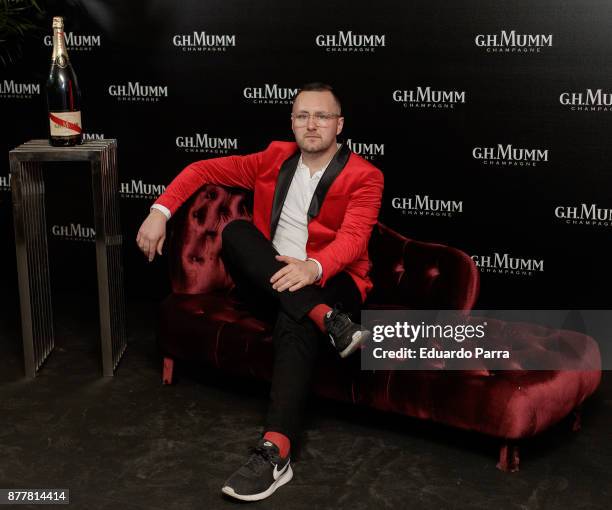 Alex Katrena attends the opening of the 'House Of G.H. Mumm' on November 23, 2017 in Madrid, Spain.