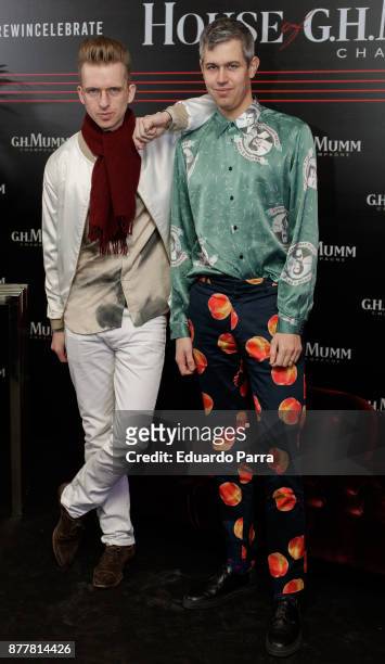 Sam Bompas and Harry Parr attend the opening of the 'House Of G.H. Mumm' on November 23, 2017 in Madrid, Spain.