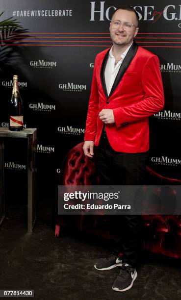 Alex Katrena attends the opening of the 'House Of G.H. Mumm' on November 23, 2017 in Madrid, Spain.