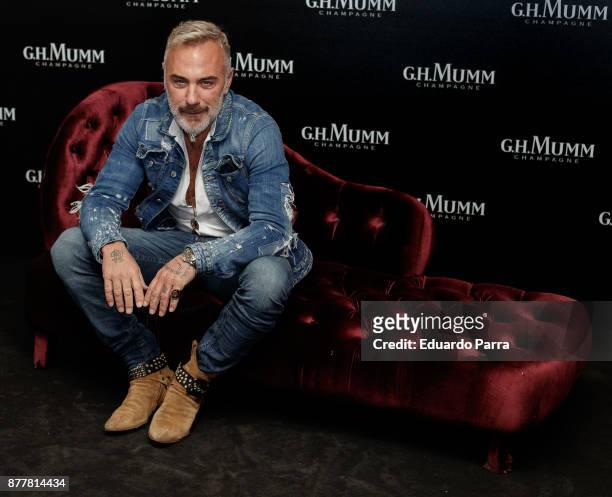 Italian Dj Gianluca Vacchi attends the opening of the 'House Of G.H. Mumm' on November 23, 2017 in Madrid, Spain.
