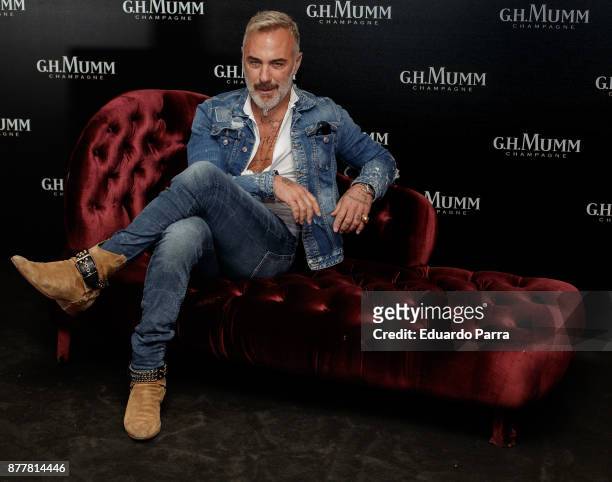 Italian Dj Gianluca Vacchi attends the opening of the 'House Of G.H. Mumm' on November 23, 2017 in Madrid, Spain.