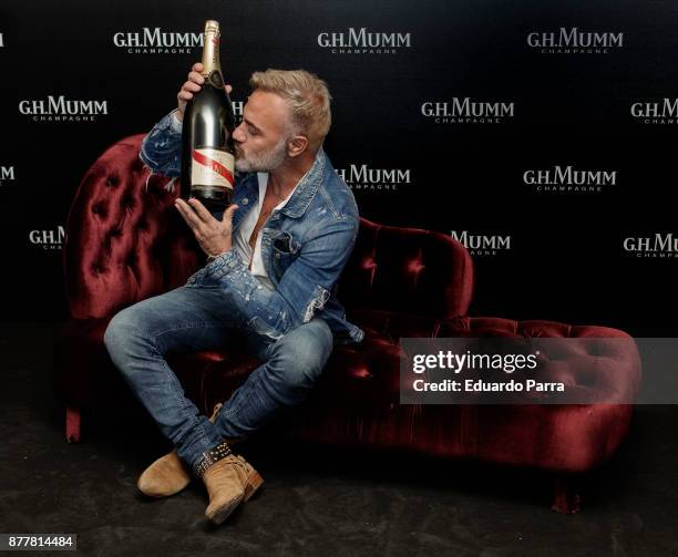 Italian Dj Gianluca Vacchi attends the opening of the 'House Of G.H. Mumm' on November 23, 2017 in Madrid, Spain.