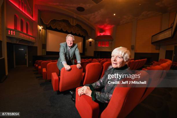 David Mayo, Jane Mayo Chairman of Campbeltown Community Business Ltd sit inside the the main auditorium of the A listed Campbeltown Picture House on...