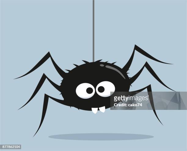 comic spider - tierische gliedmaßen stock-grafiken, -clipart, -cartoons und -symbole
