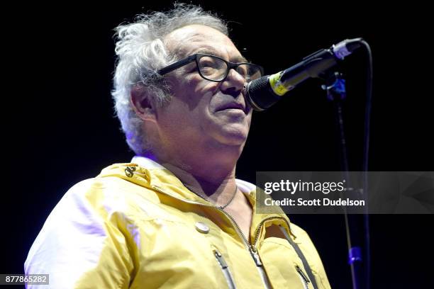 Singer Mike Watt, formerly of The Mintuemen and Firehose, performs an opening set with his band The Secondmen during X 40th anniversary tour at The...