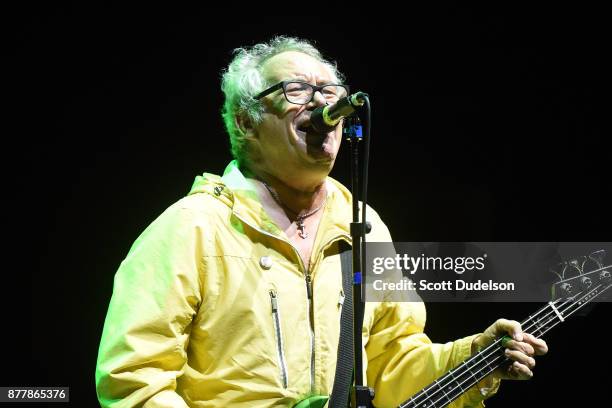 Singer Mike Watt, formerly of The Mintuemen and Firehose, performs an opening set with his band The Secondmen during X 40th anniversary tour at The...