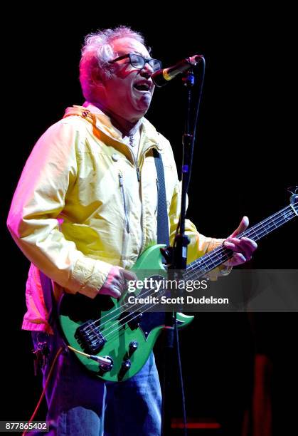 Singer Mike Watt, formerly of The Mintuemen and Firehose, performs an opening set with his band The Secondmen during X 40th anniversary tour at The...