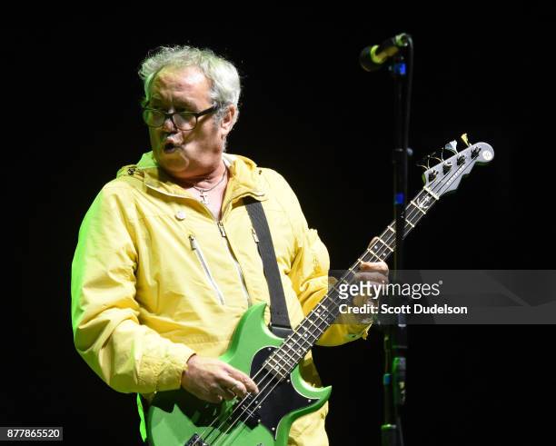 Singer Mike Watt, formerly of The Mintuemen and Firehose, performs an opening set with his band The Secondmen during X 40th anniversary tour at The...