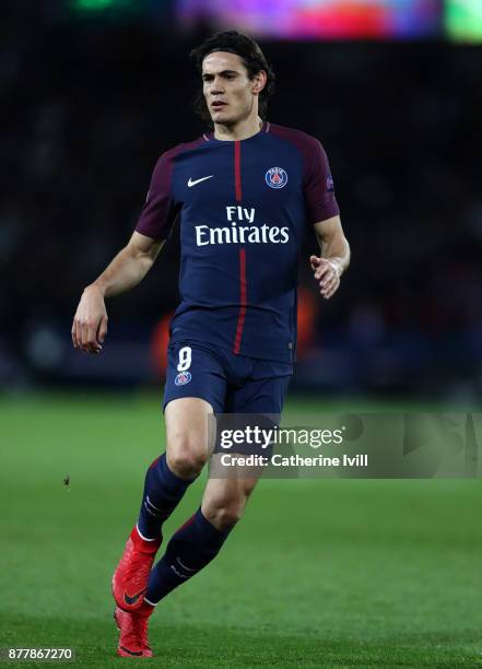 Edinson Cavani of PSG during the UEFA Champions League group B match between Paris Saint-Germain and Celtic FC at Parc des Princes on November 22,...