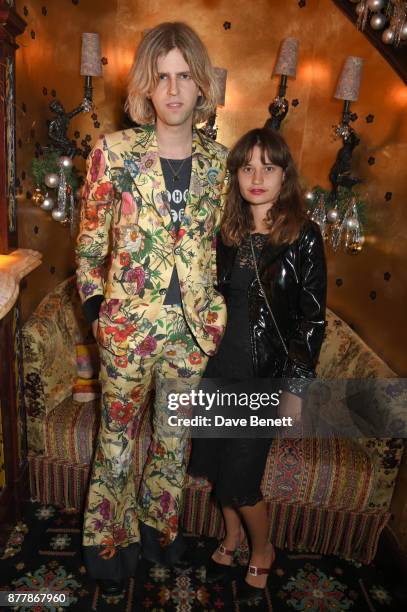 Bunny Kinney and Tiger Lily Geldof attend the Nick Cave & The Bad Seeds x The Vampires Wife x Matchesfashion.com party at Loulou's on November 22,...