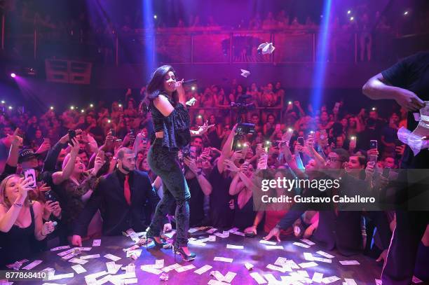 Cardi B performs at E11EVEN on November 22, 2017 in Miami, Florida.