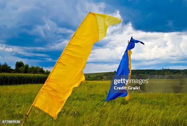 wind indicators. - parachute fabric stock pictures, royalty-free photos & images