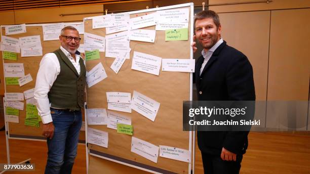 Overview Workshop Vielfalt with Jimmy Hartwig and Thomas Hitzlsperger during the Annual Conference For Social Responsibility at Sporthotel...