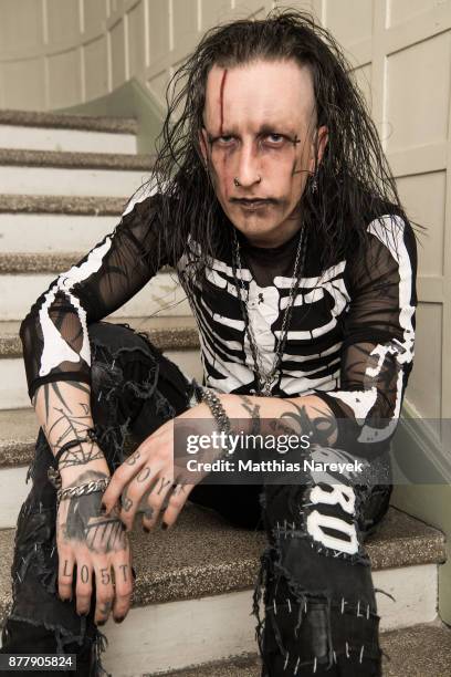 Magician Dan Sperry poses during a portrait session to promote his first solo tour at Admiralspalast on November 23, 2017 in Berlin, Germany.