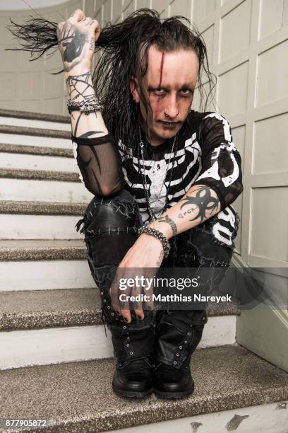 Magician Dan Sperry poses during a portrait session to promote his first solo tour at Admiralspalast on November 23, 2017 in Berlin, Germany.