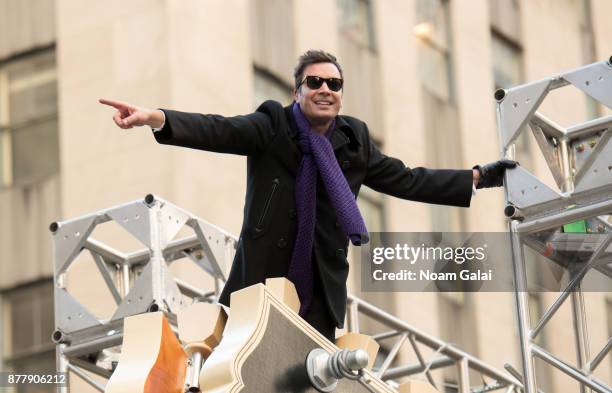 Jimmy Fallon attends the 91st Annual Macy's Thanksgiving Day Parade on November 23, 2017 in New York City.