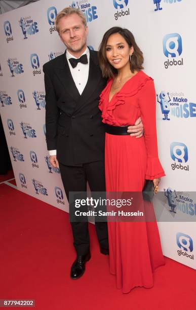 Myleene Klass and Simon Motson attends Global's Make Some Noise night at Supernova on November 23, 2017 in London, England.