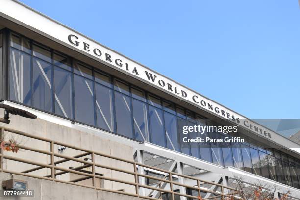 General view of Hosea Helps' 48th Annual Thanksgiving Dinner at Georgia World Congress Center on November 23, 2017 in Atlanta, Georgia.