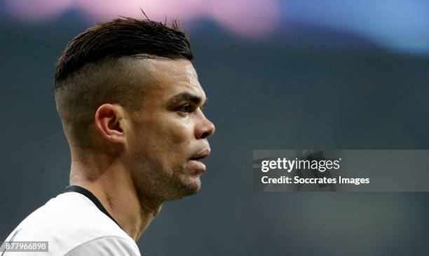 Pepe of Besiktas during the UEFA Champions League match between Besiktas v FC Porto at the Vodafone Park on November 21, 2017 in Istanbul Turkey