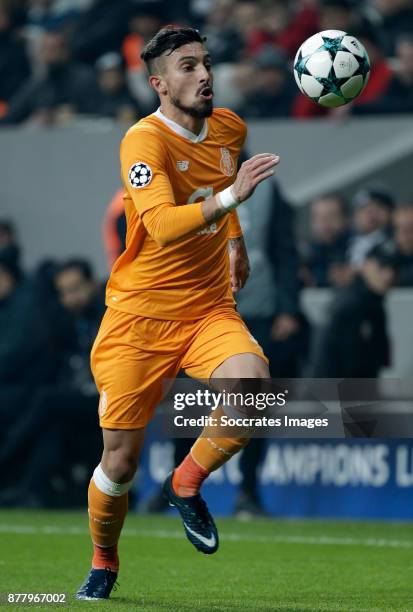 Alex Telles of FC Porto during the UEFA Champions League match between Besiktas v FC Porto at the Vodafone Park on November 21, 2017 in Istanbul...