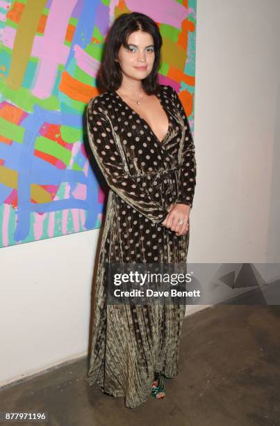 Pixie Geldof attends an intimate dinner hosted by Henry Holland and Andrew Nugent to celebrate the House of Holland Resort 18 collection and Bird In...