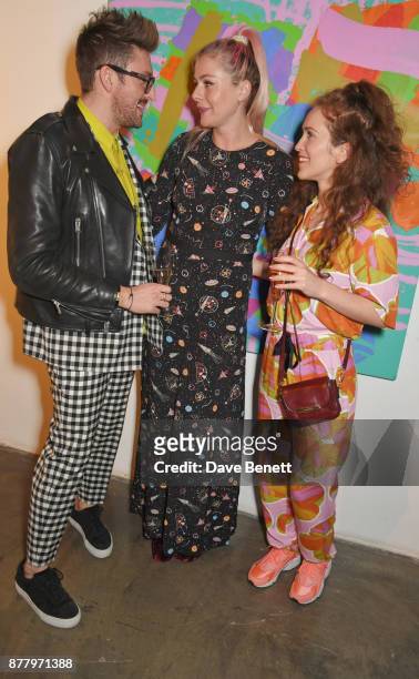 Henry Holland, Bella Howard and Rae Morris attend an intimate dinner hosted by Henry Holland and Andrew Nugent to celebrate the House of Holland...