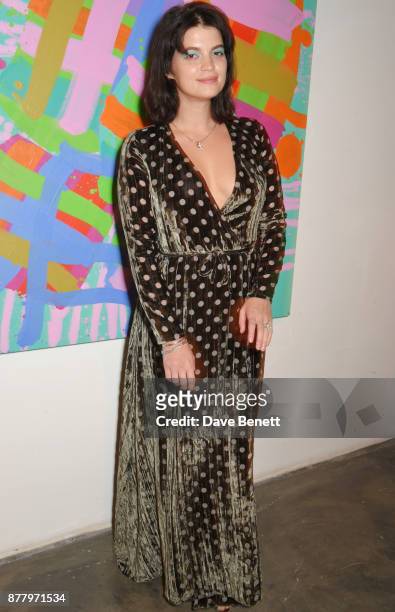 Pixie Geldof attends an intimate dinner hosted by Henry Holland and Andrew Nugent to celebrate the House of Holland Resort 18 collection and Bird In...
