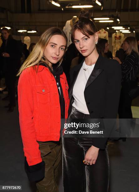 Dylan Weller and Sabella attend the WHITE cocktail party hosted by Italian Trade Agency at Ambika on November 23, 2017 in London, England.