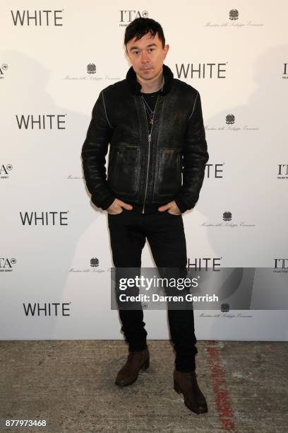 Robbie Furze attends the WHITE cocktail party hosted by Italian Trade Agency at Ambika P3 on November 23, 2017 in London, England.