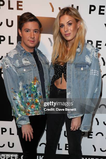 Frankie Gaff and Valentine Sozbilir attend the You People launch party on November 23, 2017 in London, England.