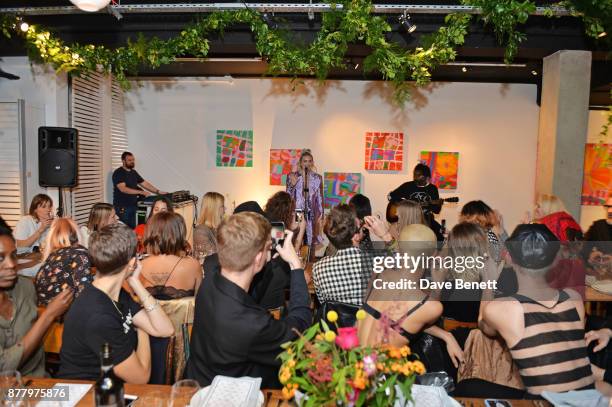 Anne-Marie performs at an intimate dinner hosted by Henry Holland and Andrew Nugent to celebrate the House of Holland Resort 18 collection and Bird...