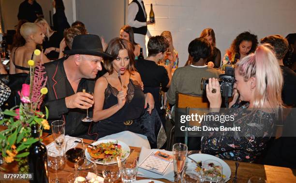 T0 R Andrew Nugent, Founder of Bird In Hand, Caroline Flack and Bella Howard attend an intimate dinner hosted by Henry Holland and Andrew Nugent to...