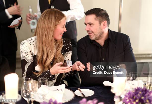 Cat Deeley and Roland Mouret attend the launch of Roland Mouret's debut fragrance "Une Amourette" in collaboration with Etat Libre on November 23,...