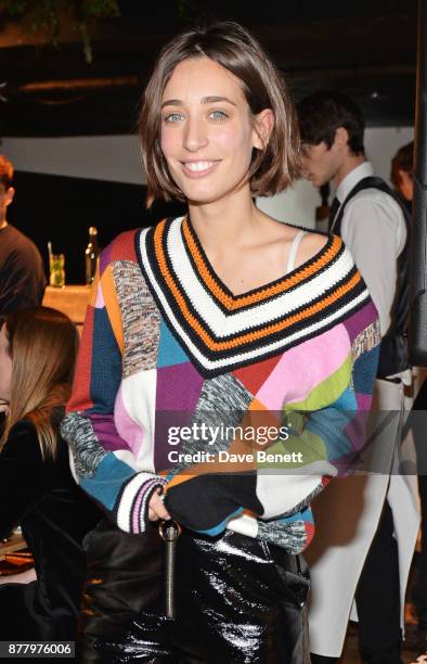 Laura Jackson attends an intimate dinner hosted by Henry Holland and Andrew Nugent to celebrate the House of Holland Resort 18 collection and Bird In...