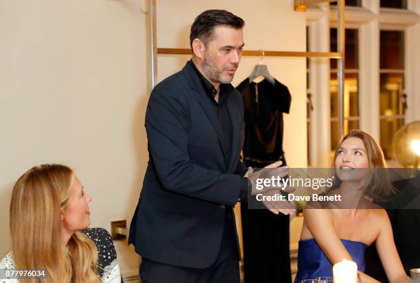 Cat Deeley, Roland Mouret and Arizona Muse attend the launch of Roland Mouret's debut fragrance "Une Amourette" in collaboration with Etat Libre on...
