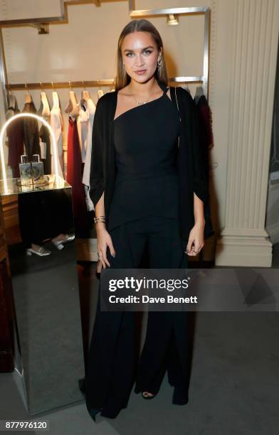 Nina Suess attends the launch of Roland Mouret's debut fragrance "Une Amourette" in collaboration with Etat Libre on November 23, 2017 in London,...