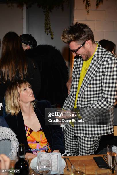 Edie Campbell and Henry Holland attend an intimate dinner hosted by Henry Holland and Andrew Nugent to celebrate the House of Holland Resort 18...