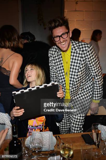 Edie Campbell and Henry Holland attend an intimate dinner hosted by Henry Holland and Andrew Nugent to celebrate the House of Holland Resort 18...