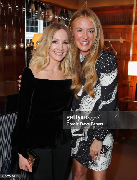 Joanne Froggatt and Cat Deeley attend the launch of Roland Mouret's debut fragrance "Une Amourette" in collaboration with Etat Libre on November 23,...