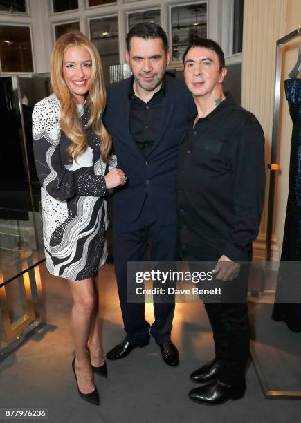 Cat Deeley, Roland Mouret and Marc Almond attend the launch of Roland Mouret's debut fragrance "Une Amourette" in collaboration with Etat Libre on...