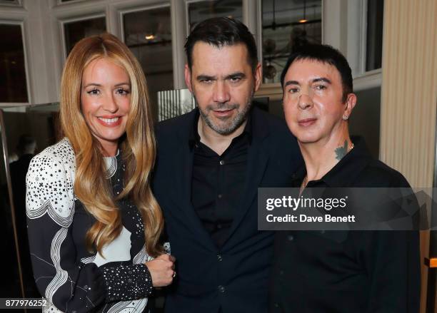 Cat Deeley, Roland Mouret and Marc Almond attend the launch of Roland Mouret's debut fragrance "Une Amourette" in collaboration with Etat Libre on...