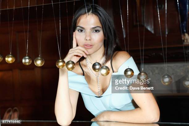 Doina Ciobanu attends the launch of Roland Mouret's debut fragrance "Une Amourette" in collaboration with Etat Libre on November 23, 2017 in London,...