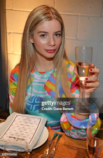 Joanna Kuchta attends an intimate dinner hosted by Henry Holland and Andrew Nugent to celebrate the House of Holland Resort 18 collection and Bird In...