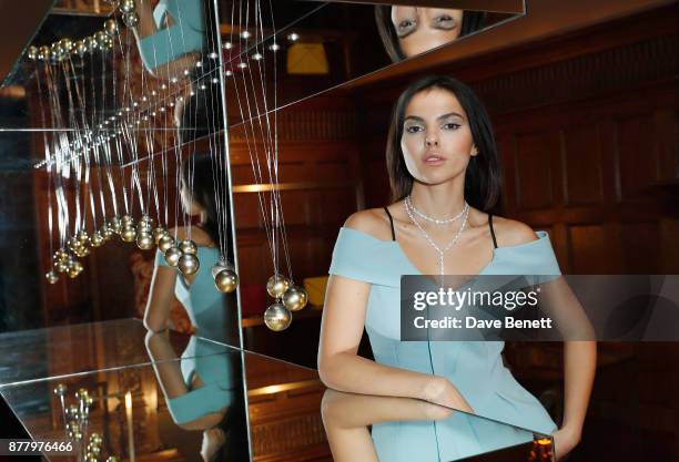 Doina Ciobanu attends the launch of Roland Mouret's debut fragrance "Une Amourette" in collaboration with Etat Libre on November 23, 2017 in London,...