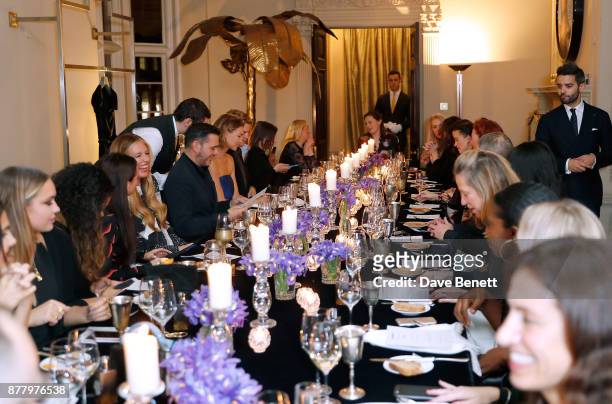 General view at the launch of Roland Mouret's debut fragrance "Une Amourette" in collaboration with Etat Libre on November 23, 2017 in London,...
