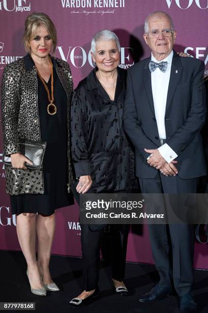 Salvador Tous and wife Rosa Oriol attend the 'Vogue Joyas' awards 2017 at the Santona Palace on November 23, 2017 in Madrid, Spain.