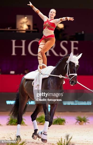 Ilona Hannich attends the Madrid Horse Week 2017 at IFEMA on November 23, 2017 in Madrid, Spain.