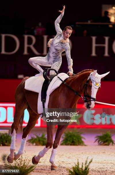 Anna Cavallaro attends the Madrid Horse Week 2017 at IFEMA on November 23, 2017 in Madrid, Spain.