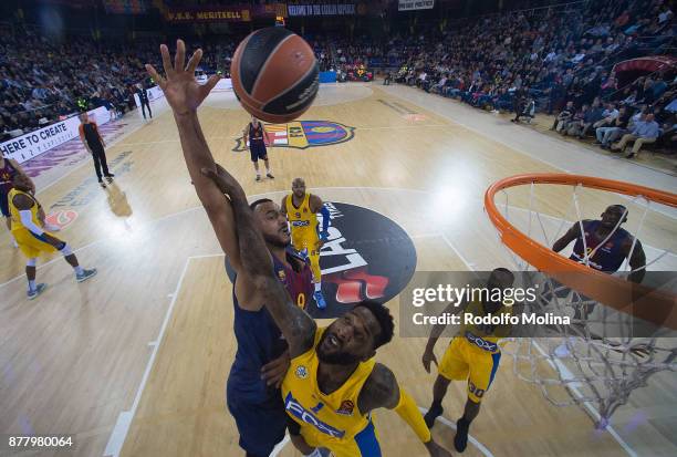 Adam Hanga, #9 of FC Barcelona Lassa in action during the 2017/2018 Turkish Airlines EuroLeague Regular Season Round 9 game between FC Barcelona...