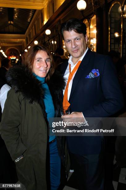 Princess Alessandra Borghese and nephew of Pierre Cardin, Rodrigo Basilicati attend the Ligne Blanche Boutique Opening at Galerie Vero-Dodat on...